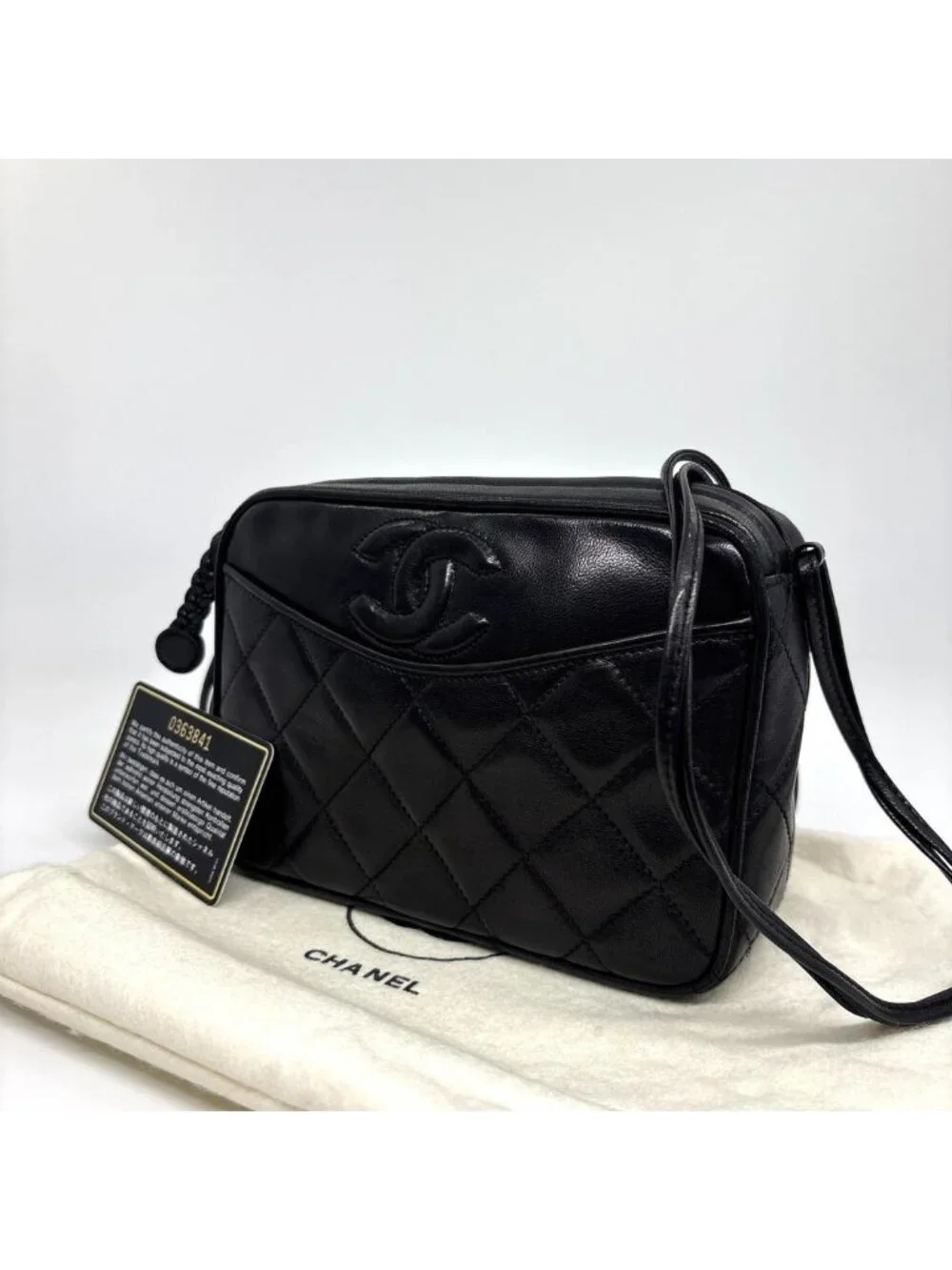 Chanel Lambskin Quilted Shoulder